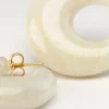 Vanessa Baroni - Moon Earring White Marble