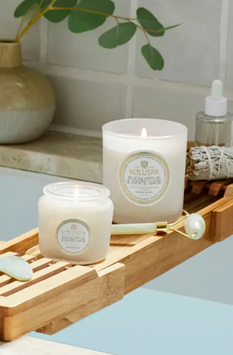 Voluspa - Classic Boxed Candle 60tim - Eucalyptus & White Sage