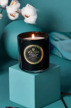 Voluspa - French Linen Boxed Candle