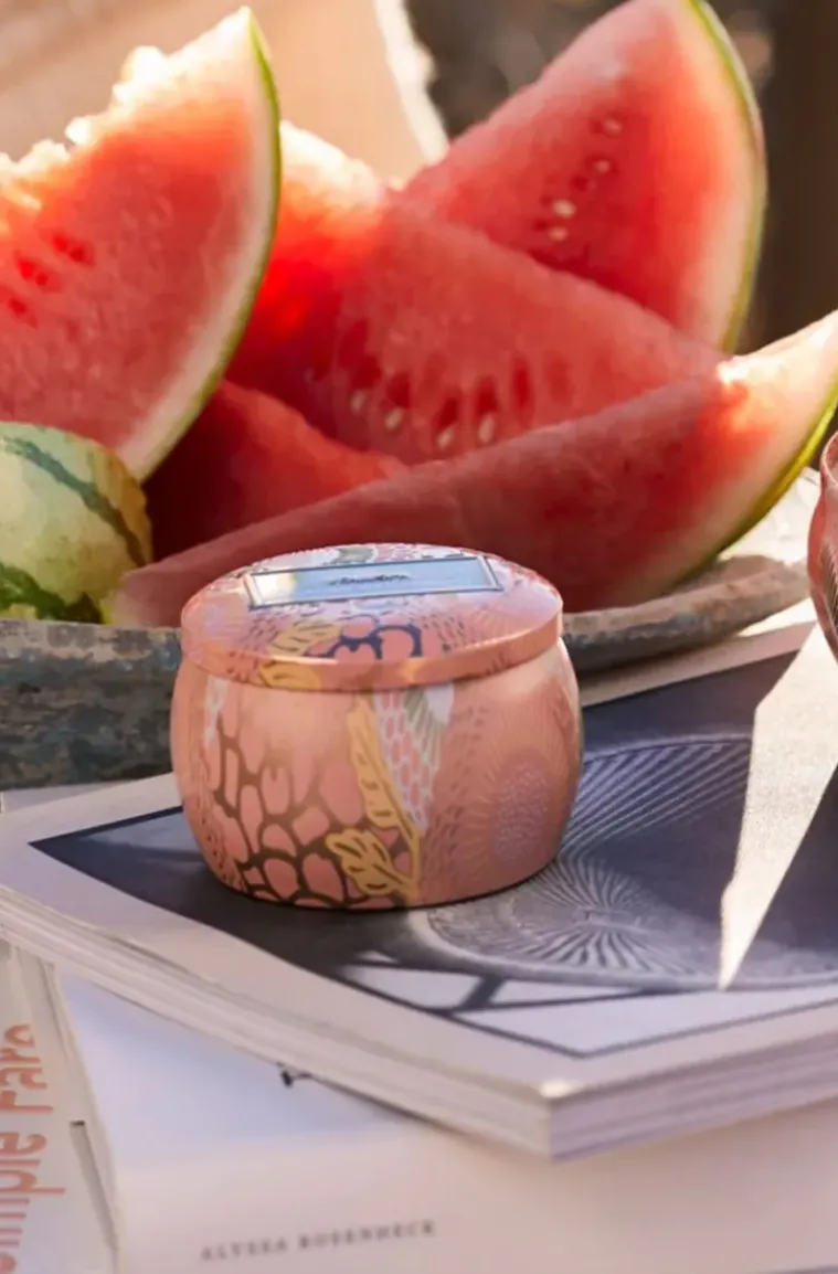 Voluspa - Kalahari Watermelon Mini Decorative Tin Candle