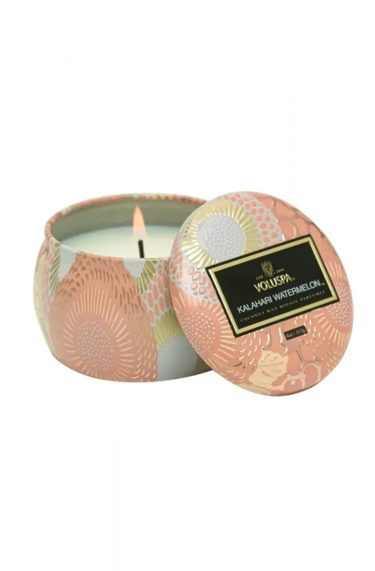 Voluspa - Kalahari Watermelon Mini Decorative Tin Candle