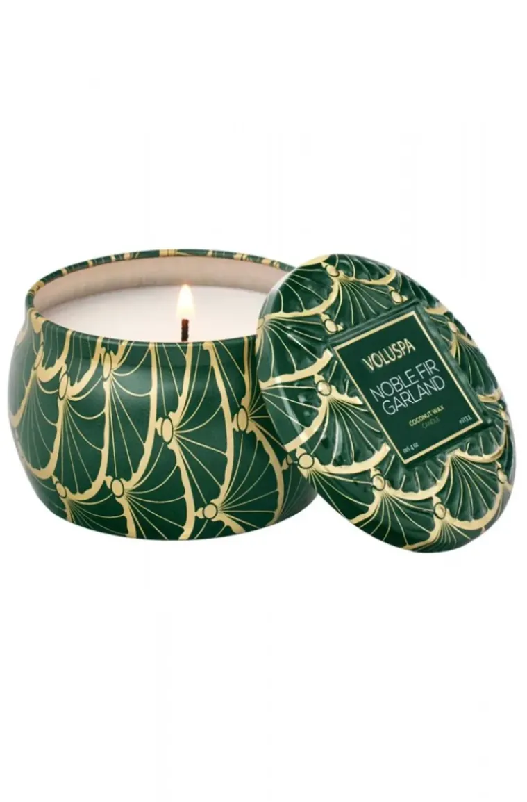 Voluspa - Noble Fir Garland Mini Tin Candle