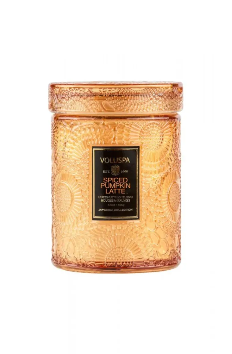 Voluspa - Spiced Pumpkin Latte Mini Glass Jar with Lid